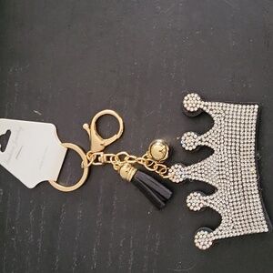 Fashion Jewelry Gold and Silver Crown Keychain